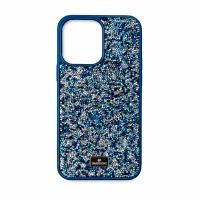 Накладка SWAROVSKI совместимая с 15 Pro со стразами Blue