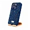 Накладка SWAROVSKI совместимая с 15 Pro со стразами Blue