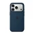 Накладка Silicone Case с MagSafe совместимая с iPhone 17 Pro синяя LB