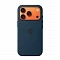 Накладка Silicone Case с MagSafe совместимая с iPhone 17 Pro синяя LB