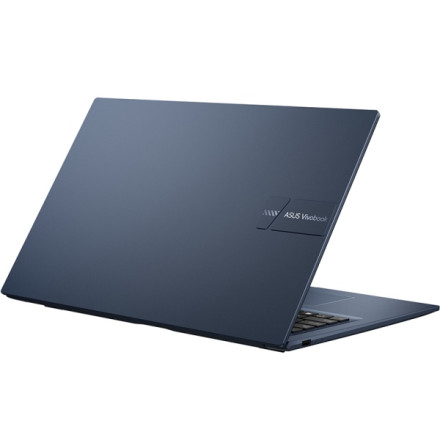 Ноутбук  17.3" Ноутбук Asus Vivobook X1704Z 1920x1080 AG IPS /Core i3-1215U hexa 2p4e 1.2-4.4GHz /8Gb/512PCISSD/noDVD/Int:Intel UHD Graphics/Cam/BT/WiFi/50WHr/w1y/2.1kg/DOS синий
