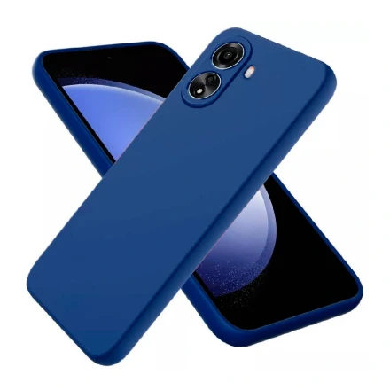 Силиконовая накладка Partner совместимая с ПОКО X7 Pro (SC) синяя