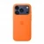 Накладка Silicone Case с MagSafe совместимая с iPhone 17 Pro оранжевая LB