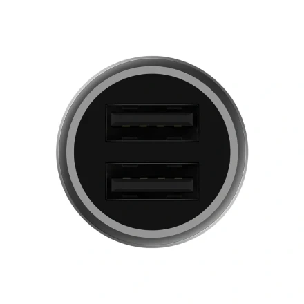 Автомобильное зарядное устройство Ксиаоми Ми Car Charger Fast(2*USB-A) 36W серое