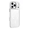 Противоударная накладка Keephone Armor Grip с MagSafe совместимая с iPhone 17 Pro Max прозрачная белый кант