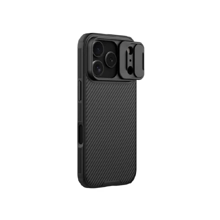 Противоударная накладка с защитой камеры Nillkin Camshield Prop Case с MagSafe совместимая с iPhone 17 Pro черная