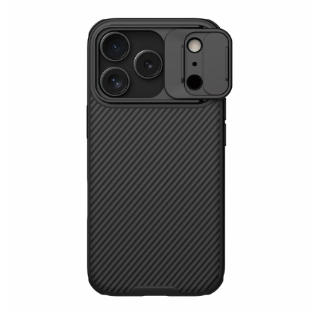 Противоударная накладка с защитой камеры Nillkin Camshield Prop Case с MagSafe совместимая с iPhone 17 Pro черная