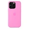 Накладка Silicone Case с MagSafe совместимая с iPhone 16 Pro Max розовая LB