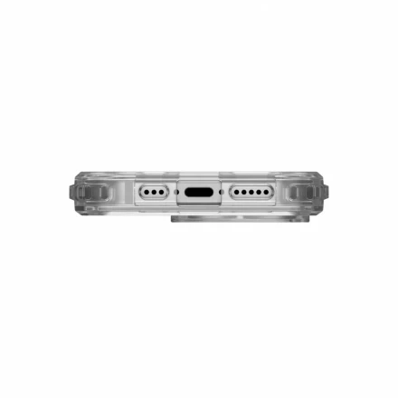 Противоударная накладка Uag Plyo с MagSafe (серебро) совместимая с iPhone 16 Pro прозрачная