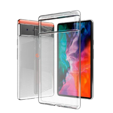 Силиконовая накладка для Google Pixel 6 Pro прозрачная