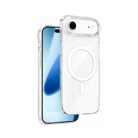 Пластиковая накладка WIWU iNvisible Pro с MagSafe совместимая с iPhone 17 Air прозрачная