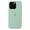 Накладка Silicone Case с MagSafe совместимая с iPhone 16 Pro Max мятная LB