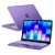 Пластиковый чехол Hard Shell Case для Macbook Neo13" (A18 Pro) прозрачно-фиолетовая