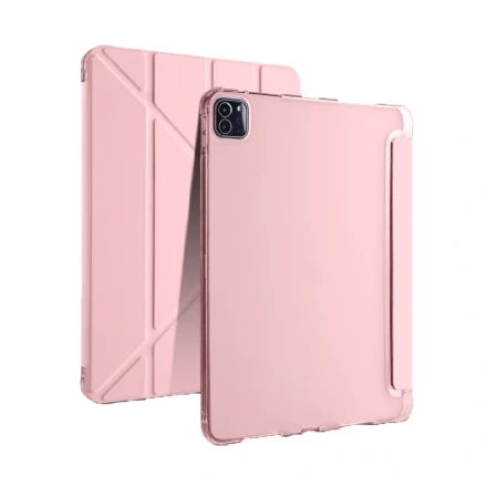 Чехол-книжка Wiwu Smart Folio совместимый с iPad Pro 11 (2024) розовая