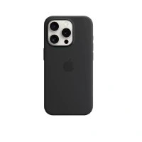 Накладка Silicone Case совместимая с iPhone 15 Pro черная