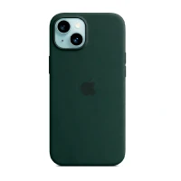 Накладка Silicone Case с MagSafe совместимая с iPhone 15 Plus черная SZ