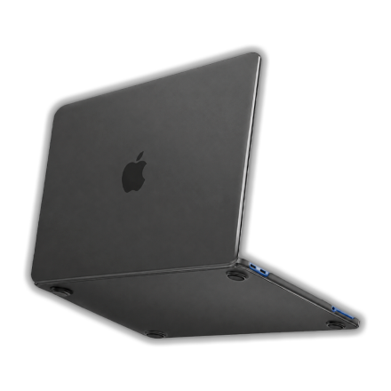 Пластиковый чехол Hard Shell Case для Macbook Neo13" (A18 Pro) прозрачно-черная