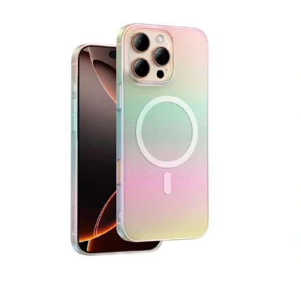 Пластиковая накладка Keephone Fantasia с MagSafe совместимый с  iPhone 16 Pro перламутровая