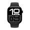 Apple Watch Series 10, 46 мм, корпус из алюминия цвета «чёрный глянец», спортивный ремешок черного цвета M/L (MWWQ3)