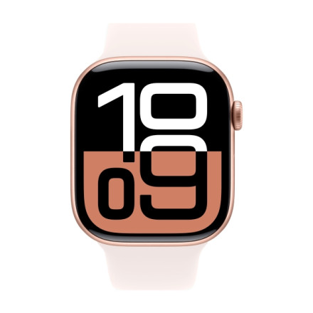 Apple Watch Series 10 42 мм Aluminium with Sport Band (S/M) pink (румянец) MWWH3