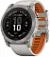 Умные часы Garmin Fenix 7X PRO Sapphire Solar Edition (010-02778-15) титановый корпус с дымчато-серым оранжевым ремешком