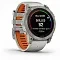 Умные часы Garmin Fenix 7X PRO Sapphire Solar Edition (010-02778-15) титановый корпус с дымчато-серым оранжевым ремешком