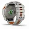 Умные часы Garmin Fenix 7X PRO Sapphire Solar Edition (010-02778-15) титановый корпус с дымчато-серым оранжевым ремешком