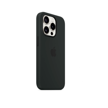 Накладка Silicone Case с MagSafe совместимая с iPhone 15 Pro черная SZ