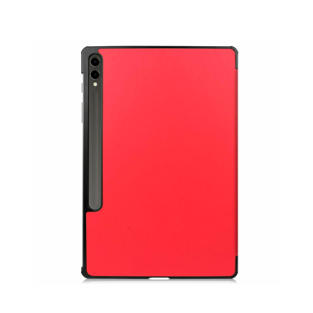 Чехол-книжка для Samsung Galaxy Tab S10+/S9+  на пластиковом основании красный 12.4"
