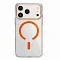 Пластиковая накладка Keephone Aurora с MagSafe (оранжевый) совместимая с iPhone 17 Pro прозрачный