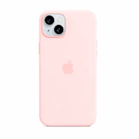 Накладка Silicone Case с MagSafe совместимая с iPhone 15 Plus розовая SZ