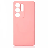 Накладка Silicone Case совместимая с Samsung S25 Ultra (SC) розовая
