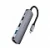 USB-концентратор HOCO HB27 5 Гнезд PD, USB3.0, 2USB2.0, HDMI, 4К серый