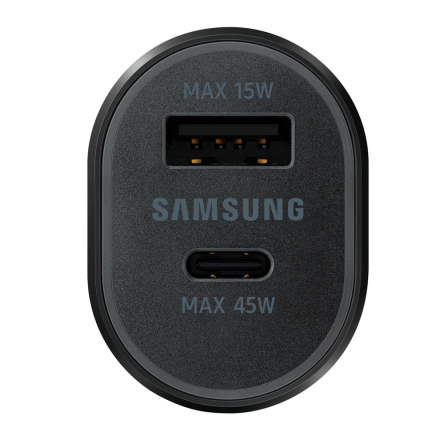 Автомобильное зарядное устройство Samsung Super Fast Charging 2.0 + кабель Type-C (45W&15W) черное LB