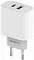 Сетевое зарядное устройство  Сетевой блок Maxvi 30W 6А USB-C/USB-A белый