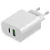 Сетевое зарядное устройство  Сетевой блок Maxvi 30W 6А USB-C/USB-A белый