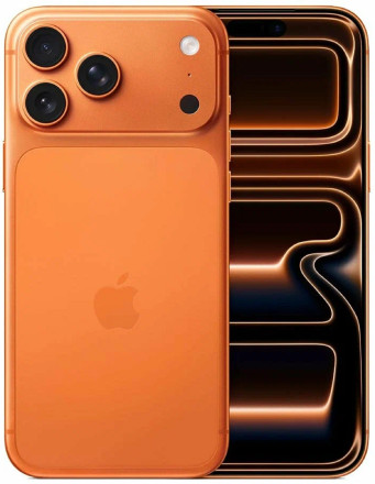 Телефон Apple iPhone 17 Pro Max 2 ТБ, eSim (электронная SIM-карта), цвет: космический оранжевый (Cosmic Orange)