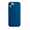 Накладка Silicone Case с MagSafe совместимая с iPhone 15 Plus синяя SZ