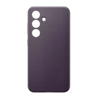Накладка из эко кожи Leather Case совместимая с Samsung S25 Plus/S24 Plus фиолетовая SZ