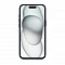 Кожанная накладка Juteni с картхолдером совместимая с iPhone 15 темно синяя