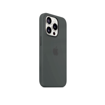 Накладка Silicone Case с MagSafe совместимая с iPhone 15 Pro натурал титан SZ