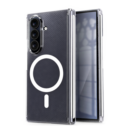 Пластиковая накладка Keephone X-Crystal с MagSafe совместимая с Samsung Z TriFold  прозрачная