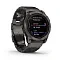 Часы Garmin fenix 7X Sapphire Solar титановый угольно-серый DLC с титановым браслетом