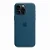 Накладка Silicone Case с MagSafe совместимая с iPhone 15 Pro синий титан SZ