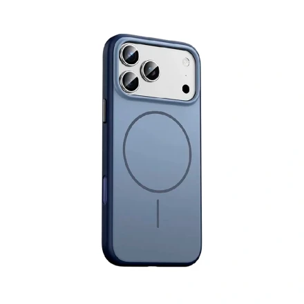 Противоударная накладка KEEPHONE SUMEE с Magsafe совместимая с 17 Pro синий
