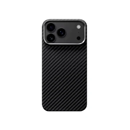 Кевларовая накладка KZDOO Keivlar совместимая с iPhone 17 Pro черная