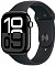 Apple Watch Series 10, 46 мм, корпус из алюминия цвета «чёрный глянец», спортивный ремешок черного цвета S/M (MWWP3)