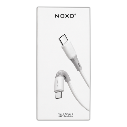 Кабель NOXO PD Type-C/Type-C 60W 1m белый