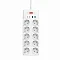 Сетевой фильтр Wiwu Wi-S008 (10 розеток + 2 USB 18W + 2 Type-C 20W) White (белый) (Китай)