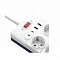 Сетевой фильтр Wiwu Wi-S008 (10 розеток + 2 USB 18W + 2 Type-C 20W) White (белый) (Китай)